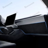 Alcantara Anti-kick Stickers Under the Dashboard For 2024 Model 3 Highland